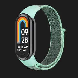 Ремінець нейлоновий для Xiaomi Smart Band 10/9/8 (Mint/Grey) в Хмельницькому