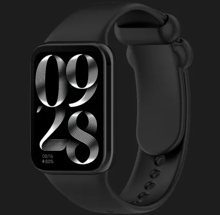 Ремінець силіконовий для Xiaomi Smart Band 10 Pro/9 Pro/8 Pro/Redmi Watch 6/5/4 (Black)