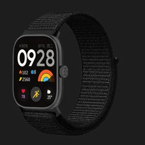 Ремешок нейлоновый для Xiaomi Smart Band 10 Pro/9 Pro/8 Pro/Redmi Watch 6/5/4 (Black) в Полтаве