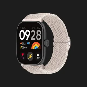 Ремінець Braided Solo Loop для Xiaomi Smart Band 10 Pro/9 Pro/8 Pro/Redmi Watch 6/5/4 (Beige) у Луцьк