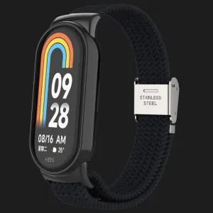 Ремінець Braided Solo Loop для Xiaomi Smart Band 10/9/8 (Black) в Хмельницькому
