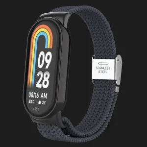 Ремінець Braided Solo Loop для Xiaomi Smart Band 10/9/8 (Charcoal) в Хмельницькому