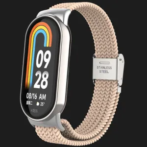 Ремінець Braided Solo Loop для Xiaomi Smart Band 10/9/8 (Pink Sand) у Луцьк