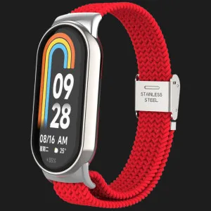 Ремінець Braided Solo Loop для Xiaomi Smart Band 10/9/8 (Red) в Хмельницькому