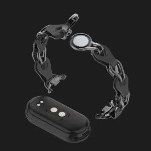 Ремінець Chain Wristband для Xiaomi Smart Band 10/9/8 (Black) в Хмельницькому