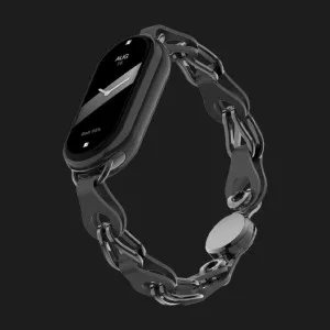 Ремінець Chain Wristband для Xiaomi Smart Band 10/9/8 (Black) в Хмельницькому