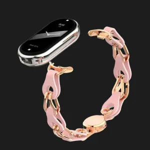 Ремінець Chain Wristband для Xiaomi Smart Band 10/9/8 (Pink) в Хмельницькому