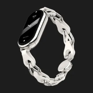 Ремінець Chain Wristband для Xiaomi Smart Band 10/9/8 (Silver) в Хмельницькому