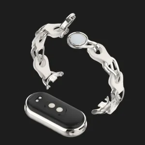 Ремінець Chain Wristband для Xiaomi Smart Band 10/9/8 (Silver) в Хмельницькому