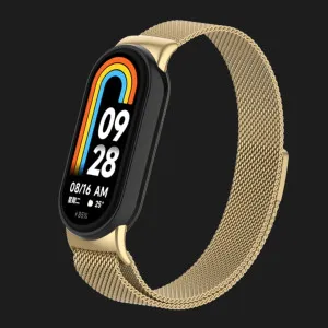 Ремінець Milanese Magnetic для Xiaomi Smart Band 10/9/8 (Gold) в Хмельницькому