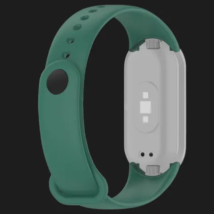 Ремешок силиконовый для Xiaomi Smart Band 10/9/8 (Dark Green) в Виноградове
