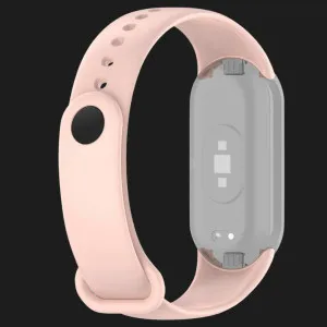 Ремінець силіконовий для Xiaomi Smart Band 10/9/8 (Powder Pink) у Луцьк