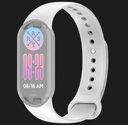 Ремінець силіконовий для Xiaomi Smart Band 10/9/8 (White)