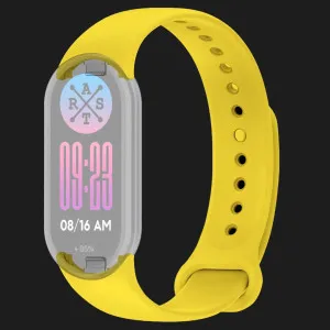 Ремінець силіконовий для Xiaomi Smart Band 10/9/8 (Yellow) в Хмельницькому