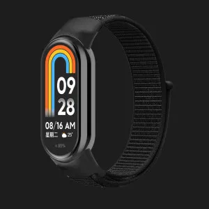 Ремешок нейлоновый для Xiaomi Smart Band 10/9/8 (Black) в Полтаве