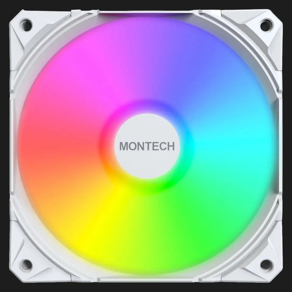 Вентилятор Montech E28 ARGB KIT x3 120 (White) (E28 ARGB 3 PACK (W))
