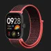 Ремешок нейлоновый для Xiaomi Smart Band 10 Pro/9 Pro/8 Pro/Redmi Watch 6/5/4 (Black/Pink)