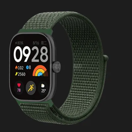Ремешок нейлоновый для Xiaomi Smart Band 10 Pro/9 Pro/8 Pro/Redmi Watch 6/5/4 (Green) в Виноградове