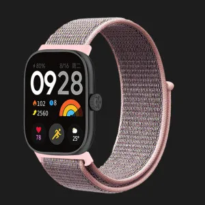 Ремешок нейлоновый для Xiaomi Smart Band 10 Pro/9 Pro/8 Pro/Redmi Watch 6/5/4 (Gray/Pink) в Полтаве