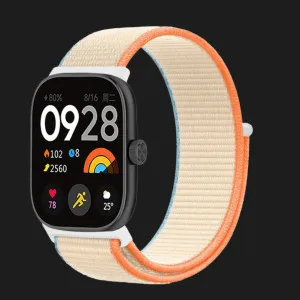 Ремешок нейлоновый для Xiaomi Smart Band 10 Pro/9 Pro/8 Pro/Redmi Watch 6/5/4 (Orange Beige) в Полтаве