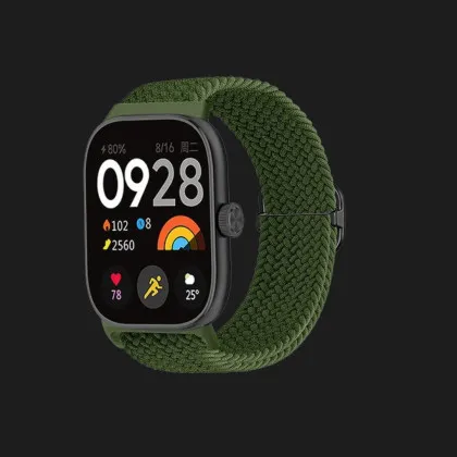 Ремешок Braided Solo Loop для Xiaomi Smart Band 10 Pro/9 Pro/8 Pro/Redmi Watch 6/5/4 (Khaki) в Виноградове