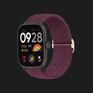 Ремінець Braided Solo Loop для Xiaomi Smart Band 10 Pro/9 Pro/8 Pro/Redmi Watch 6/5/4 (Purple) у Луцьк