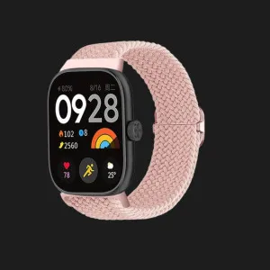 Ремінець Braided Solo Loop для Xiaomi Smart Band 10 Pro/9 Pro/8 Pro/Redmi Watch 6/5/4 (Pink Sand) у Луцьк
