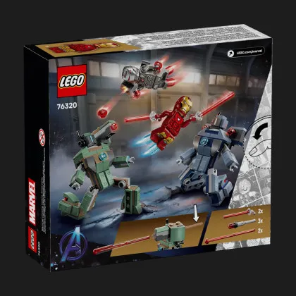 Конструктор LEGO Marvel Железный человек и Боевая Машина против Хаммер Дронов (76320)