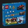 Конструктор LEGO Сity Червоний фермерський трактор із причепом (60461)