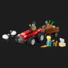 Конструктор LEGO Сity Червоний фермерський трактор із причепом (60461)