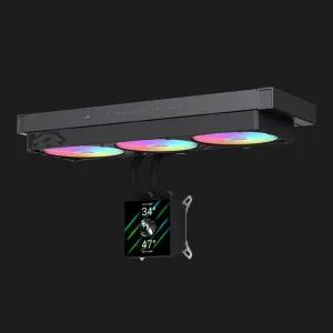 Система водяного охолодження GameMax GLACIER 360 360 LCD (GLACIER 360 LCD BK) (Black)