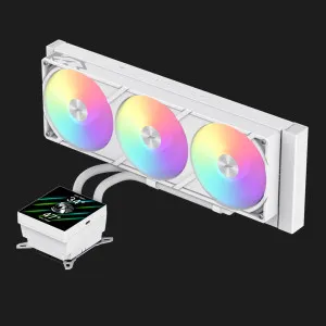 Система водяного охолодження GameMax GLACIER 360 360 LCD (GLACIER 360 LCD WH) (White)