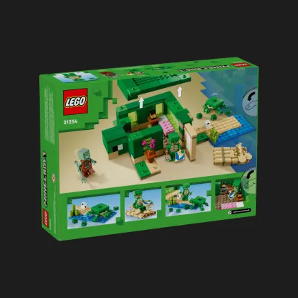 Конструктор LEGO Minecraft Пляжный дом в форме черепахи (21254)