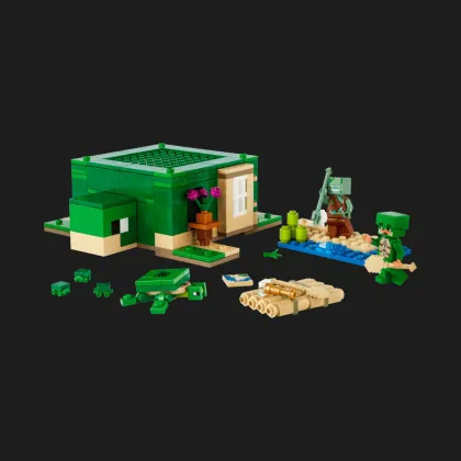 Конструктор LEGO Minecraft Пляжний будинок у формі черепахи (21254)