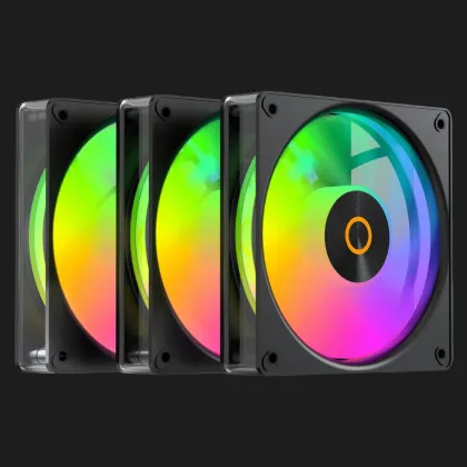 Вентилятор Ocypus Gamma F12 Elite ARGB Reverse KIT x3 120 (Black) (GAMMA-F12-BK3AM01E-GL)