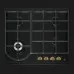 Варильна поверхня Electrolux газова, 60 см (EGH6343ROR) (Black)