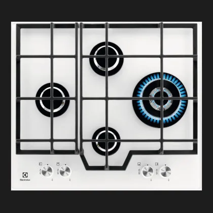 Варильна поверхня Electrolux газова, 60 см (GME363NV) (White)
