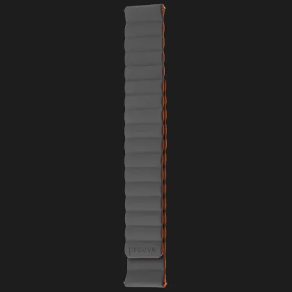 Ремешок Proove Silk Grip Band для смарт-годинника (Quick Release 20) (Gray/Orange) в Борисполе