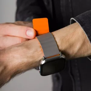 Ремінець Proove Silk Grip Band для смарт-годинника (Quick Release 20) (Gray/Orange)