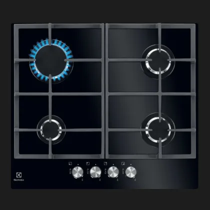 Варильна поверхня Electrolux газова, 60 см (KGG6426K) (Black)