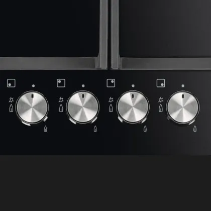 Варильна поверхня Electrolux газова, 60 см (KGG6426K) (Black)