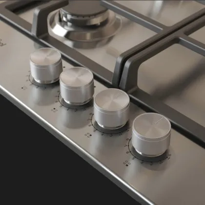 Варильна поверхня Whirlpool газова, 60 см (TKRL661IXEU) (Stainless Steel)