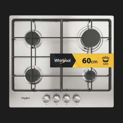 Варильна поверхня Whirlpool газова, 60 см (TKRL 650 IX) (Stainless Steel)