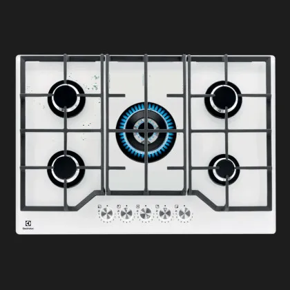 Варильна поверхня Electrolux газова, 74 см (KGG75362W) (White)