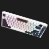 Клавіатура GamePro Asgard Valhalla Pro QLAB Sakura Switch Bluetooth/2.4G/USB White With Display (MK160-W-D-QS-PRO) (Black/White) (UA)