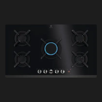 Варильна поверхня Electrolux газова, 88 см (KGG953753K) (Black)