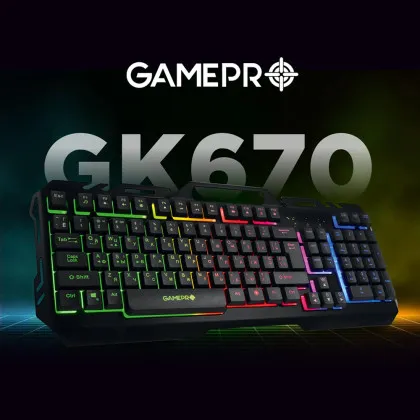 Клавиатура GamePro GK670 USB (Black) (GK670) (UA)
