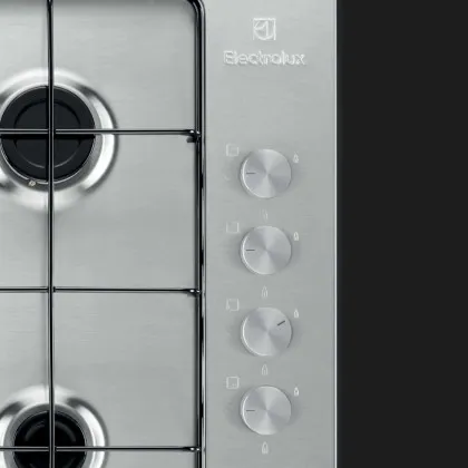 Варильна поверхня Electrolux газова, 60 см (KGS6404SX) (Stainless Steel)