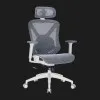 Крісло офісне OfficePro Atlas OC630-W-DG-DG (White/Dark Gray) (UA)