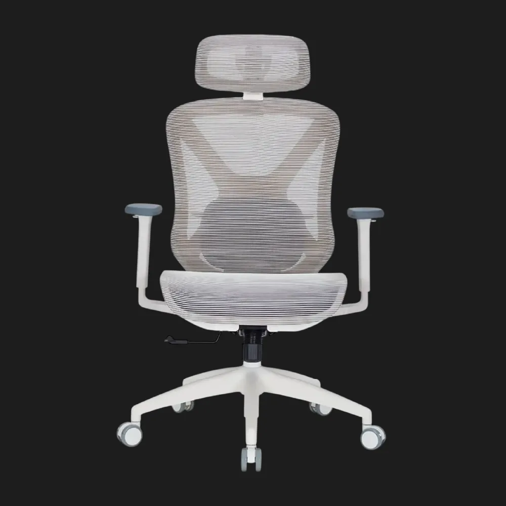 Крісло офісне OfficePro Atlas OC630-W-LG-LG (White/Light Gray) (UA)